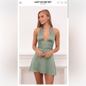 Lucy in the Sky Waverly Dress in Sage
